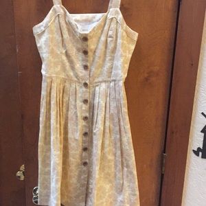 Beautiful firefly pattern dress. Anthropologie